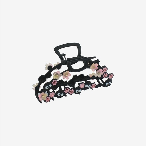🆕 Studio Ghibli Spirited Away Soot Sprite & Sakura 🌸 Claw Hair Clip - Picture 6 of 6